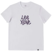 Lee23新品标准版印花圆领多色男短袖T恤潮LMT0054014LE 白色 L