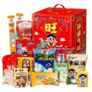 Want Want 旺旺 零食大礼包1600g旺仔雪饼仙贝年货置办新年礼盒走亲戚送礼