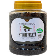 珍谷诱惑 有机黑豆1kg 绿芯青仁黑皮大豆(无染色 打豆浆乌豆 当年新货) 有机黑豆1kg罐装