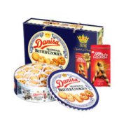 丹麦蓝罐 Danisa皇冠丹麦曲奇饼干节日送礼礼盒装进口零食 908克 款式随机