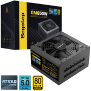 鑫谷（Segotep）GM850W ATX3.0电源（原生PCIE5.0/12VHPWR/80plus金牌/全模组设计/台式电脑主机箱电源）