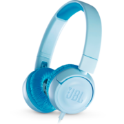 JBL JR300 儿童耳机头戴式 低分贝益智耳机沉浸式培养学生专注力英语学习网课听音乐耳机 浅蓝色