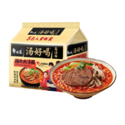 plus会员：白象 方便面 汤好喝辣牛肉汤面 103.5g*5包