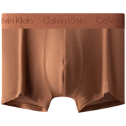 Calvin Klein内衣[黑标系列】23男士轻柔含羊绒防夹臀透气平角内裤NB3327 PRP-灰色 L
