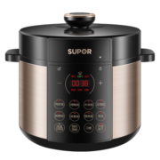苏泊尔（SUPOR） 电压力锅家用5L双胆高压锅全自动智能电高压锅多功能电饭锅一键排气开盖收汁 黑色 5L SY-50YC9086