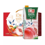 需福袋、88VIP：：汇源 100%桃汁果蔬汁 1000ml*6盒 拍两件