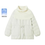 Semir 森马 冬季羽绒服女中长款外套简约风宽松女士冬装百搭休闲