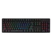 艾石头 FE104 RGB U 104键全键热插拔RGB背光机械键盘游戏键盘 黑色 红轴