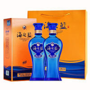 YANGHE 洋河 海之蓝新版52度480mL*2瓶装 绵柔型白酒宴请春节送礼酒水