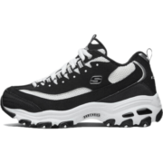 胜道运动Skechers斯凯奇情侣款女保暖绒毛老爹鞋复古厚底熊猫鞋66666254/BKW 66666254/BKW 36