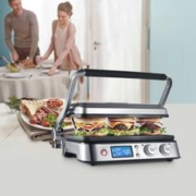 De'Longhi 德龙 Delonghi德龙CGH1020D胖帝小银煎烤炉锅烧烤盘家用煎牛排机多功能
