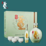 董酒 贵州董酒醇香礼盒54度1000ml董香型纯粮食白酒礼盒装节日送礼