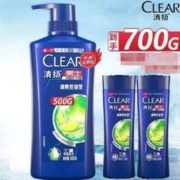 京喜特价APP:清扬 CLEAR 去屑洗发水 清爽控油 500g1瓶+200g