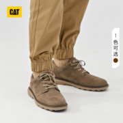 CAT卡特休闲鞋皮鞋工装鞋男鞋男士舒适出行户外低帮鞋子男休闲鞋 浅褐色 39