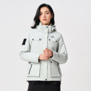 PELLIOT 伯希和 鹅绒冲锋衣女三合一防风防水羽绒滑雪服女冬加厚保暖防寒服