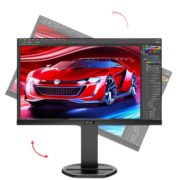 飞利浦 23.8英寸 2K 75Hz IPS HDR 100%sRGB TUV爱眼认证 升降旋转 电脑显示器 显示屏 245S9DR/93