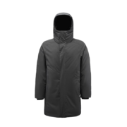 君羽 户外羽绒服男中长款 800蓬白鹅绒 G52199 曜石灰