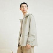 杰克琼斯 秋季新款男士百搭时尚潮上衣宽松舒适户外休闲简约连帽外套夹克男