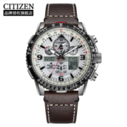 西铁城（CITIZEN）手表男日韩表空中之鹰光动能电波皮带时尚礼物JY8086-11A