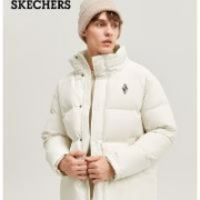 PLUS会员：Skechers 斯凯奇 雅钻系列 男子梭织短款羽绒服