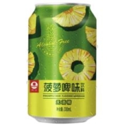 珠江啤酒 珠江菠萝啤风味饮料整箱330ml*24罐无酒精啤酒果啤批发官方旗舰店