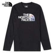 北面（The North Face）卫衣男长袖T恤2022秋冬新款圆领上衣运动户外舒适时尚套头衫|7QUY 7QUYJK3/黑色 L