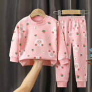 巴拉巴拉 儿童内衣套装纯棉新款男童家居服宝宝全棉保暖女童秋衣秋裤童装 C27 80cm