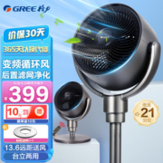 格力（GREE） 空气循环扇直流变频遥控电风扇家用摇头电扇涡轮换气扇循环对流风扇落地扇 滤网净化空气升级款FXDZ-20X62Bg3
