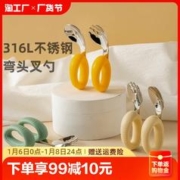 MEKARE 麦可人 宝宝自主进食辅食勺子学吃饭训练儿童硅胶不锈钢叉勺婴儿短柄调羹