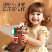 乐乐鱼（leleyu）拼装积木百变花园DIY插花大颗粒儿童积木玩具女孩男孩生日礼物 圣诞老人泡泡机（10包泡泡液）