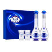 洋河蓝色经典梦之蓝M3 52度500ml*2瓶 礼盒装绵柔浓香型白酒赠礼品袋 52度 500mL 1盒