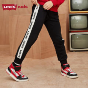 Levi's 李维斯 儿童装男童加绒运动裤子加厚秋冬季休闲长裤保暖卫裤休闲百搭