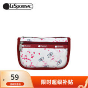 LeSportsac 乐播诗配件包时尚趣味印花手拿化妆收纳包 爱心羊 柴犬贴贴