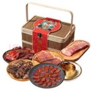 诸老大 中华熟食腊味 丰年有福竹篮礼盒1830g