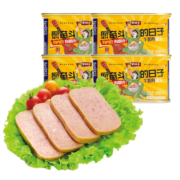 林家铺子 猪肉午餐肉200g*4罐 火锅速食煎烤整箱装