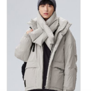 太平鸟 男子防泼水羽绒服 90白鸭绒