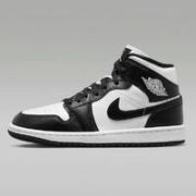 AIR JORDAN 1 Mid AJ1 男女款中帮篮球鞋 Panda黑白熊猫 DV0991-101