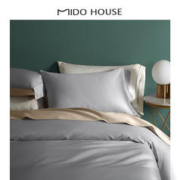 MIDO HOUSE 铭都家居 100支长绒棉贡缎四件套1.5/1.8m床单款
