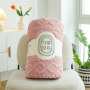 归途 羊羔绒毛毯家用多功能被套毯子 塔芙绒-嫩粉 2.0*2.3m(可当被套)