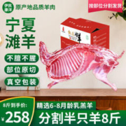 伊民康洋 宁夏滩羊肉 生鲜羊排手把肉羊后腿肚包肉羊蝎子烧烤火锅食材清真 分割半只羊8斤