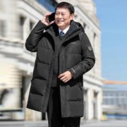 YAYA 鸭鸭羽绒服 中老年羽绒服男款长款年中年爸爸装加厚保暖外套