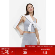 H&M 缺码：H&M女装裤子2023秋季骑行鲨鱼裤打底运动薄款外穿瑜伽裤0711582 混浅灰色 155/64A