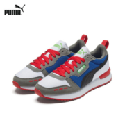 彪马（PUMA）官方 男女同款低帮情侣鞋撞色复古缓震跑步训练休闲鞋 R78 373117 白-黑色-灰色 10 36