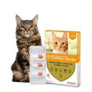 爱沃克 拜耳宠物驱虫药 猫体内外同驱虫滴剂 猫咪驱虫 防治跳蚤耳螨蛔虫德国进口≤4kg幼猫用0.4ml3支装