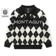 MONTAGUT 梦特娇 男童秋冬新款洋气儿童学院风加厚上衣