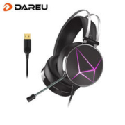 限移动端、京东百亿补贴：Dareu 达尔优 EH722 RGB版 耳罩式头戴式有线游戏耳机 幻彩黑 USB