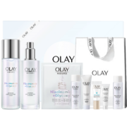 玉兰油（OLAY）小白瓶精华液美白水乳6件护肤品套装礼盒(乳液+爽肤水)新年礼物