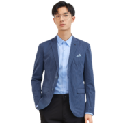 罗蒙（ROMON）休闲小西服男商务修身单西上衣男士西装职业上班外套男正装 A07蓝色 170/88A(身高170，体重125左右)