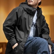MADEN 马登 工装 美式休闲户外运动连帽机能外套抽绳黑色尼龙夹克风衣男