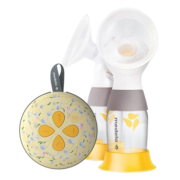 美德乐（Medela）吸奶器电动双边吸乳器便携免手扶集奶器无痛按摩丝韵翼智能蓝牙版 瑶芳杏礼盒款【加49换购内衣】